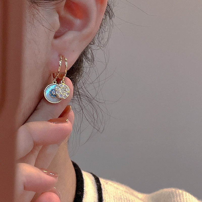Vintage Bohemian Drop Earrings for Women - 18K Gold Plated Cubic Zirconia Dangle Earrings with 925 Sterling Silver Hooks, Elegant Boho Everyday Fashion Jewelry, Perfect Gift for Her