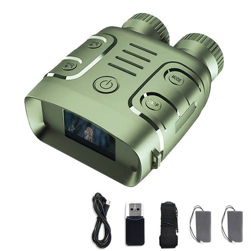 Night Vision Binoculars 2.5K HD – 10x Zoom Magnification, 800m Viewing Distance, 2.4" Screen, Photo & Video Recording, for Fishing, Camping, Boating & Hunting, Practical Gift for Men