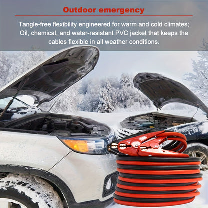 Heavy Duty Jumper Cables 2 Gauge 800A, Booster Jump Start Cables for Car SUV Truck, Professional Copper Clamps, Carrying Bag Included – Available in 10ft & 20ft – LIALEX