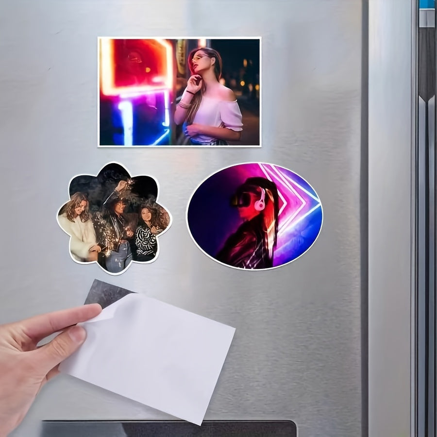 Printable Magnetic Sheets Flexible Non-Adhesive Matte – 6"x8" & 8.5"x11" Inkjet & Laser Compatible Magnet Paper for Photo Magnets, Car Magnets & DIY Crafts, 10 / 15 / 20 Pack