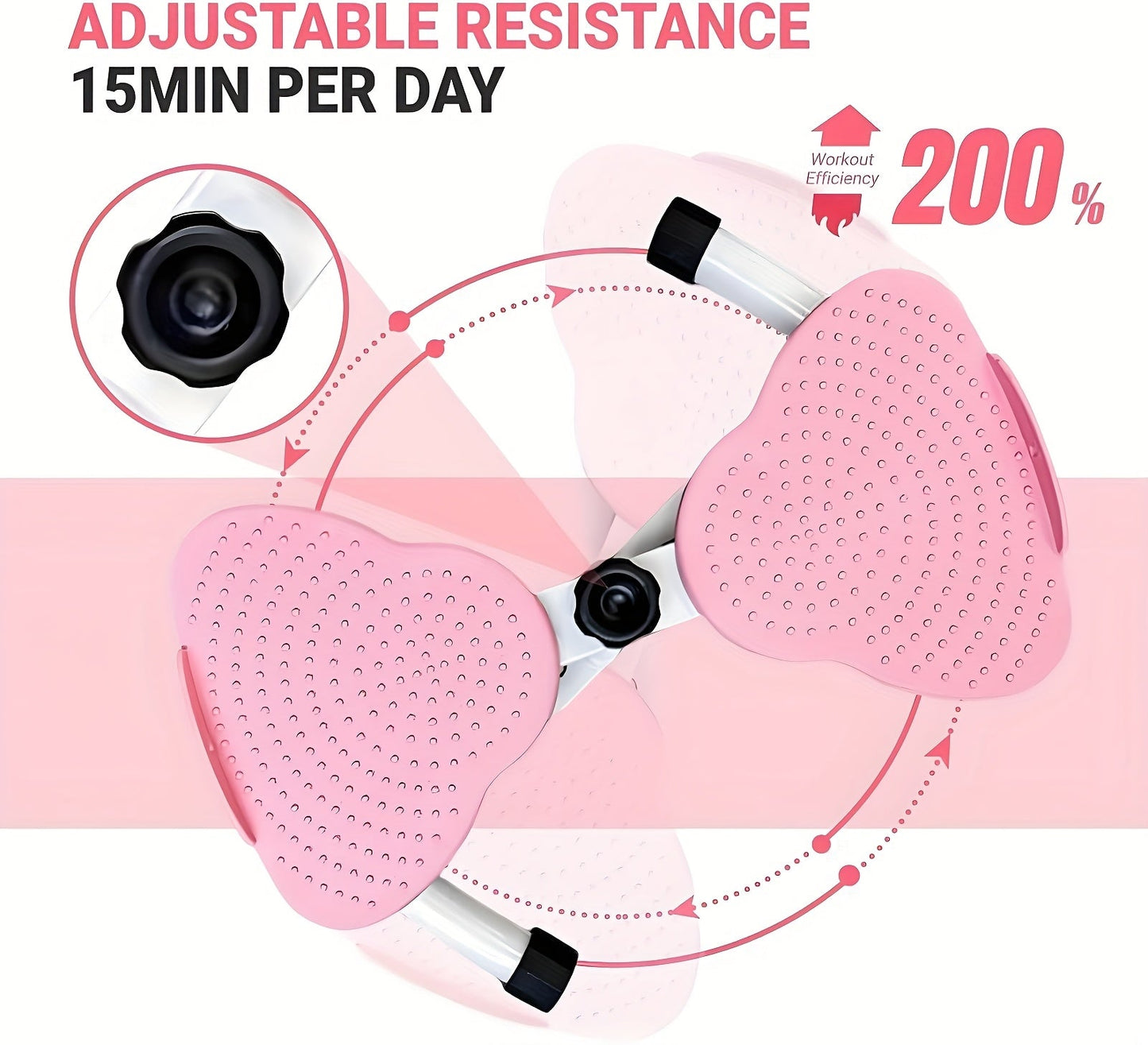Waist Twisting Machine Ab Twister Board – 360° Noiseless Waist Twister Disc for Home Gym, 360 LBS Capacity, Digital Display Tracks Time, Reps & Calories, Includes Figure-8 Resistance Band