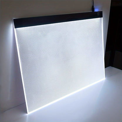 A2 LED Light Pad for Diamond Painting Tracing Drawing 3-Level Brightness USB Powered Ultra-Thin Acrylic Light Board 15.75x23.62 Inch Diamond Art Supplies Animation