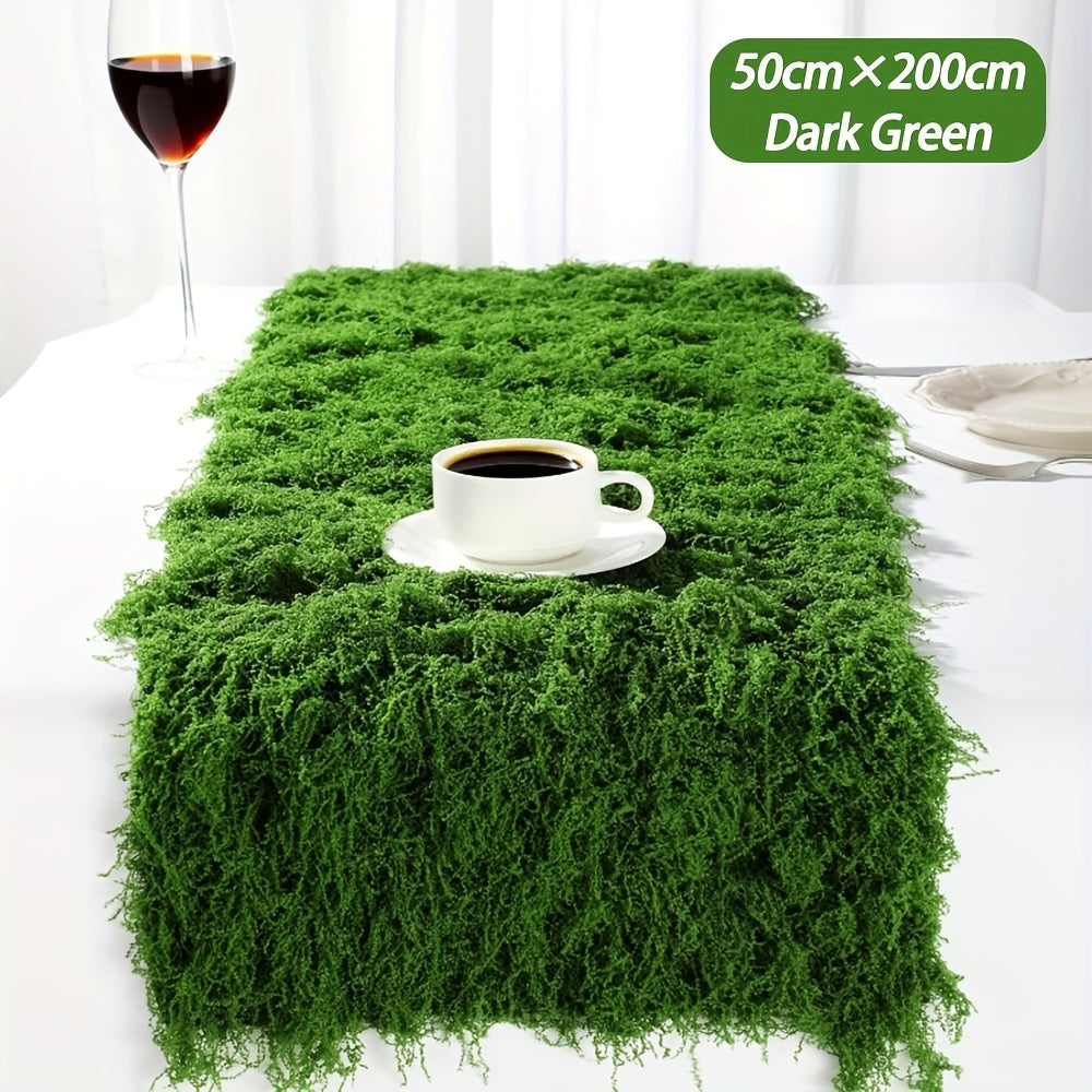 Artificial Moss Carpet Roll 19.68×78.74 Inch – Fake Moss Mat for Wall, Garden, Wedding, Roof & Indoor Outdoor Decoration, Cuttable & Easy to Maintain