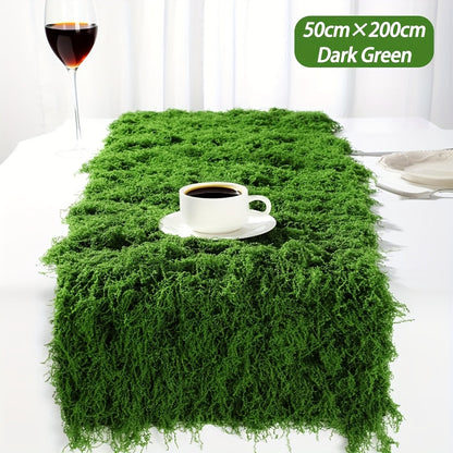 Artificial Moss Carpet Roll 19.68×78.74 Inch – Fake Moss Mat for Wall, Garden, Wedding, Roof & Indoor Outdoor Decoration, Cuttable & Easy to Maintain