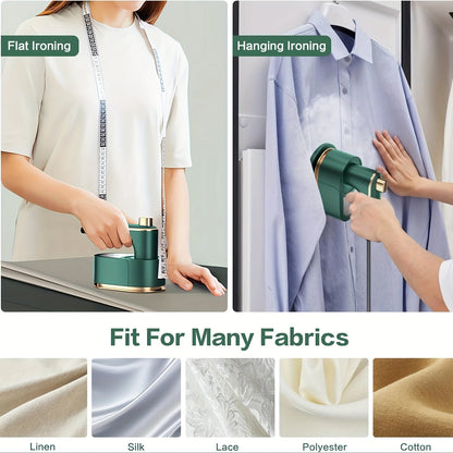 Mini Portable Travel Clothes Steamer Iron – Handheld Garment Steamer Fast Heat-Up Wrinkle Remover for Travel, College Dorm & Home, Compact Steam Iron for All Fabrics, Lightweight & Easy to Use