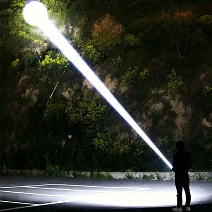 1800 Lumen USB-C Rechargeable LED Flashlight 8 Modes Zoomable Beam COB Tail Light - Tactical Flashlight for Camping Emergency Outdoor Home