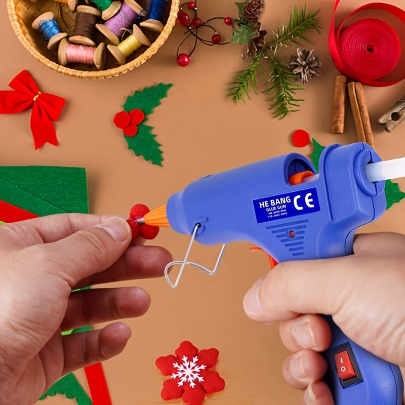 Mini Hot Glue Gun 20W with 30 Glue Sticks, Fast-Heating Electric Glue Gun Kit for DIY Crafts, School Projects, Home Repairs, Floral Arrangements & Scrapbooking – Beginner-Friendly Craft Tool