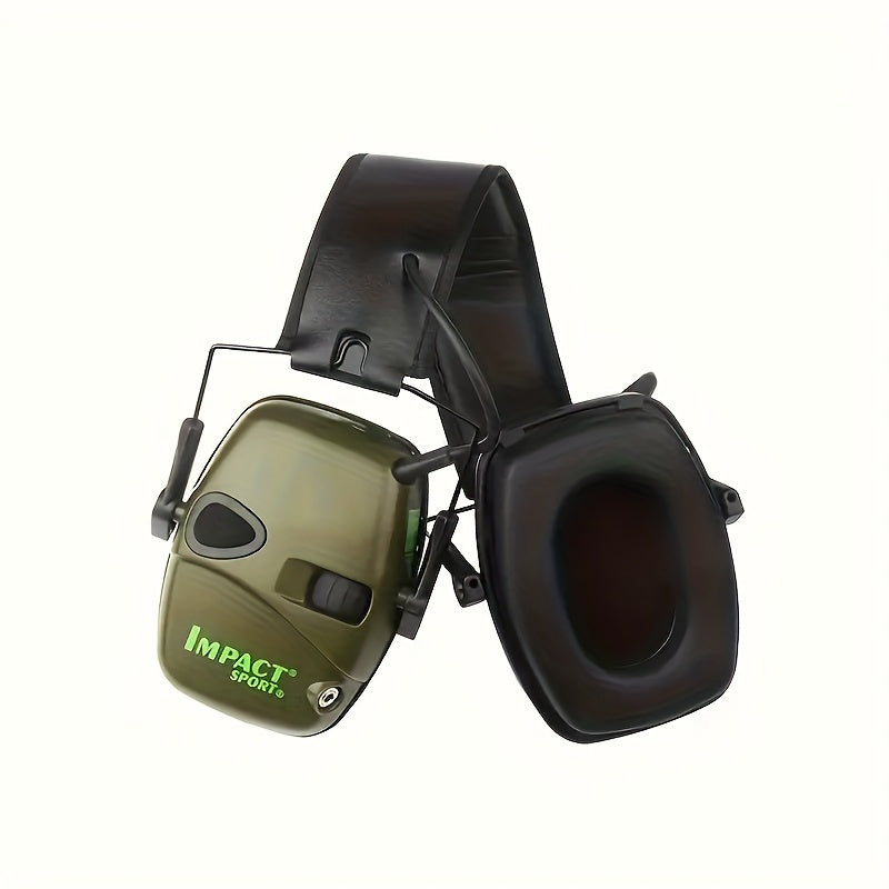 Tactical Electronic Shooting Earmuffs with Sound Amplification & Noise Cancelling - Head-Worn Hearing Protection for Hunting, Outdoor Range Shooting & Impact Sports