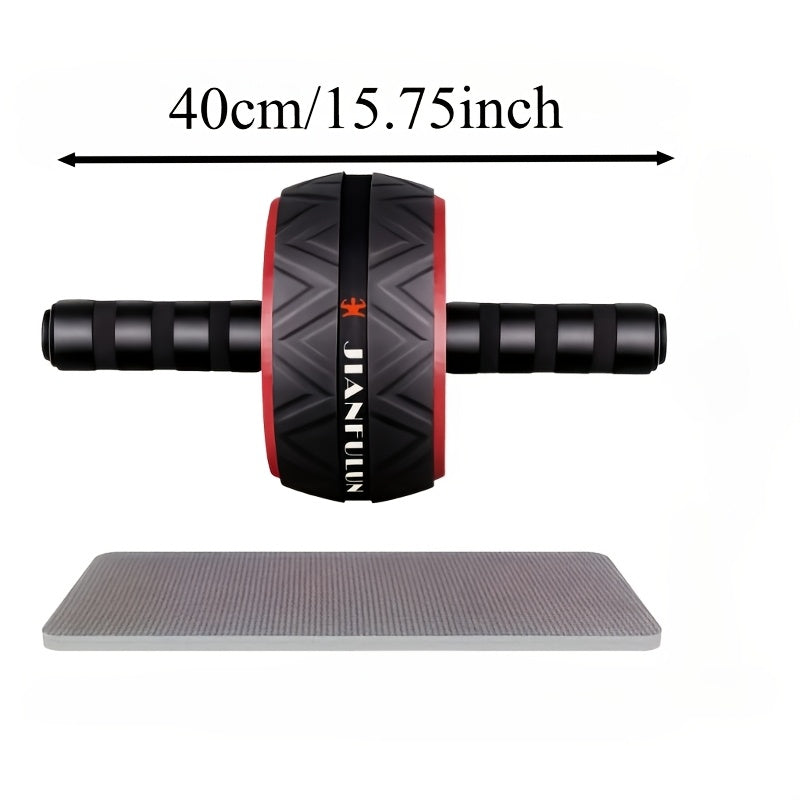 Ab Wheel Roller with Knee Pads – Core Strength Training, Balance & Ab Workout Crunch Machine for Home Gym, Muscle Toning for Arms & Abs, Stainless Steel & PP Options, Great Fitness Gift