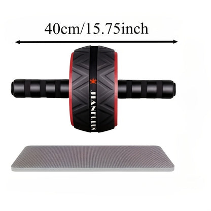 Ab Wheel Roller with Knee Pads – Core Strength Training, Balance & Ab Workout Crunch Machine for Home Gym, Muscle Toning for Arms & Abs, Stainless Steel & PP Options, Great Fitness Gift