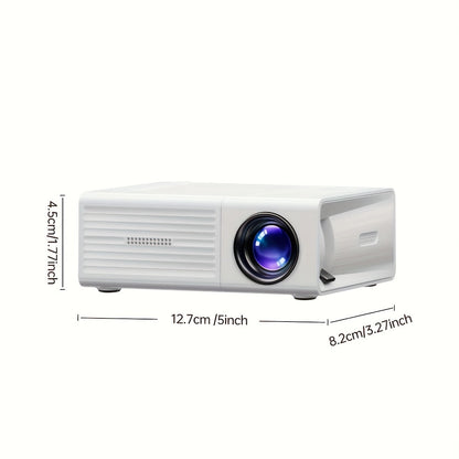 Mini Portable Projector 4K Support 720P Native LCD – Home Theater & Outdoor Movie Projector Compatible with iPhone Android Laptop USB HDMI for Gaming Movies Presentations