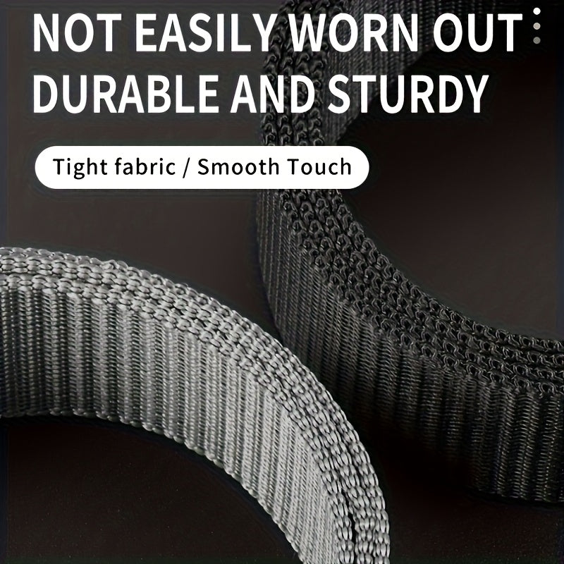 4PCS Men's Nylon Belt Set with Quick-Release Buckle – Durable Lightweight Tactical Belts, Black & Gray, 49.3" x 1.5", Ideal for Daily Commuting & Outdoor Use