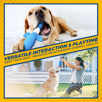 Indestructible Nylon Goose Dog Chew Toy for Aggressive Chewers – Upgraded Durable Dog Toys for Large & Medium Dogs, Heavy Duty Teething Chew, Dental Cleaning, Goose & Clownfish Design