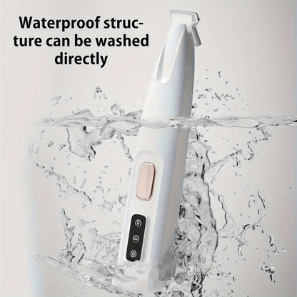 Professional Pet Grooming Clippers for Cats & Small Dogs – Low Noise USB Rechargeable & Battery Backup Hair Trimmer, Cordless Portable Pet Clipper for Home & Travel Grooming