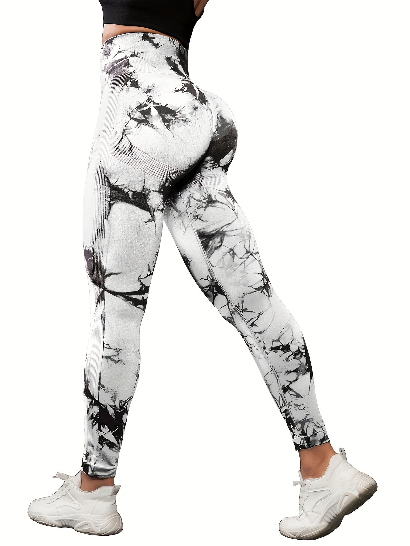 5 Pack Women's High Waisted Leggings with Tummy Control – Soft Stretchy Athletic Pants for Yoga, Running & Workout, Sizes S-L, 3 Multicolor Sets