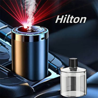 Smart Car Air Freshener with Aromatherapy & Starry Sky Light Display – Portable USB Car Humidifier, Dynamic LED Mood Light, Cologne & Perfume Bundle, Universal Fit, Car Gift & Holiday Gift for Men Women