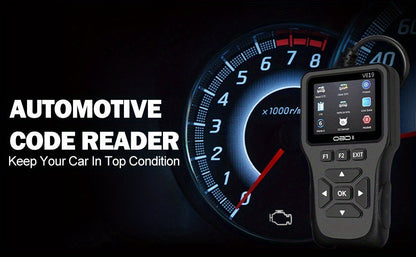 Professional OBD2 Scanner with 35,901 DTC Library – Check Engine Code Reader, Mode 6 & Mode 8, I/M Readiness, Live Data, O2 Sensor Test, VIN Retrieval, 10 Languages, Compatible with All OBDII Cars Since 1996