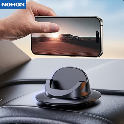 Car Phone Holder Dashboard Mount, 360° Rotation Cell Phone Holder for Car with Suction Cup & Silicone Anti-Slip Pad, Universal Phone Stand Compatible with iPhone 17 16 15 Samsung Galaxy & All Smartphones