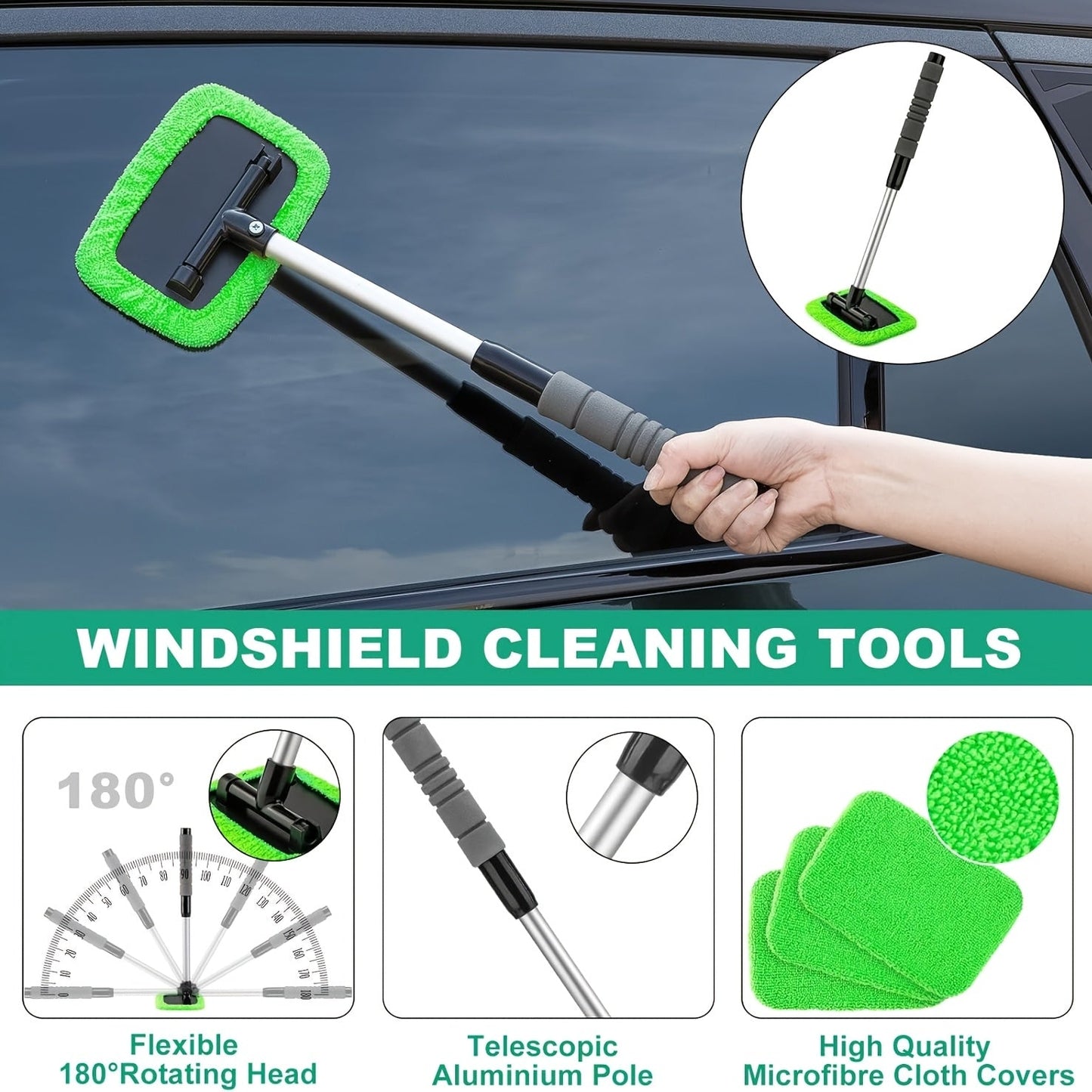 Car Cleaning Kit 17-35 Piece – Portable Vacuum Cleaner, Windshield Cleaning Tool, Drill Brush Set & Interior Brush Set for Full Car Detailing, Holiday Gift for Family & Friends