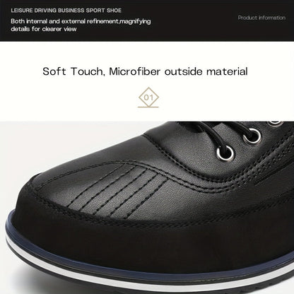 Men's High Top Business Casual Dress Shoes – Lace-Up Formal Oxford Sneakers for Office & Suit, 13 Colors, US Sizes 6.5–13.5