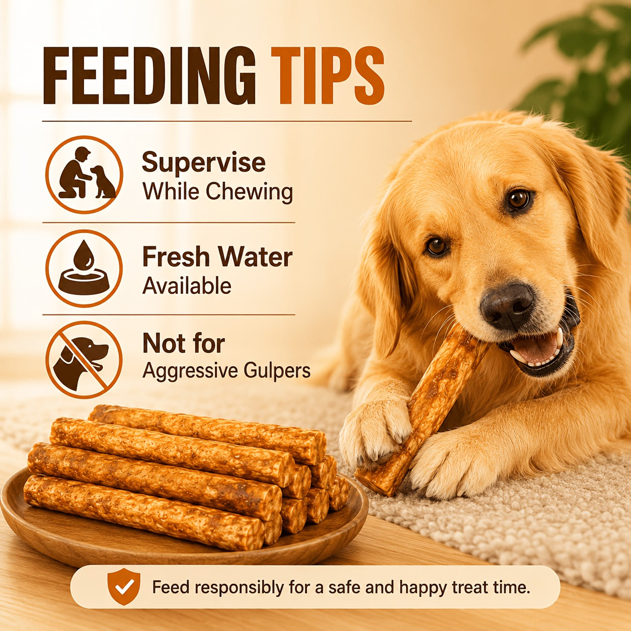 Dog Collagen Chew Sticks Chicken & Duck Flavor High-Protein Natural Dental Treats Durable Training Reward for Medium & Large Dogs – Molar Bully Sticks