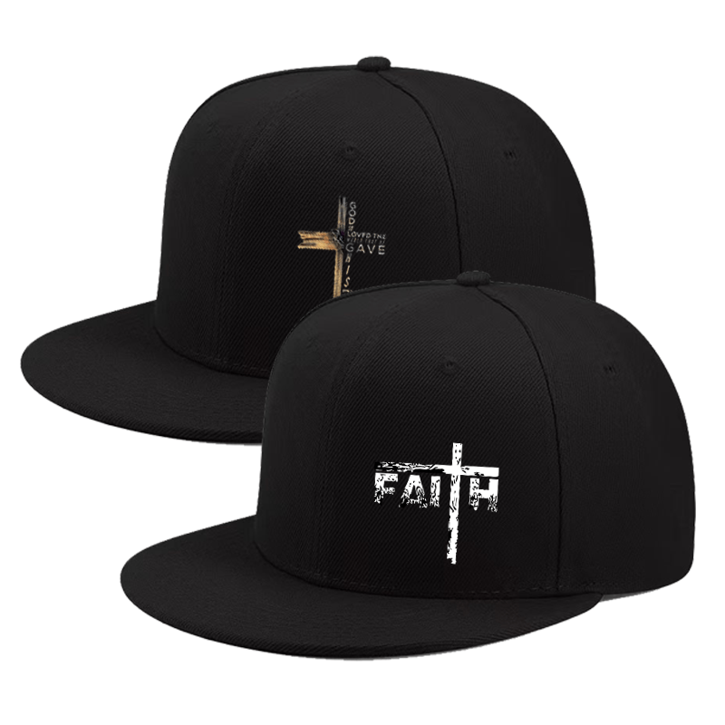 2-Pack Cross Print Baseball Cap – Unisex Adjustable Breathable Acrylic Woven Hat for Soccer Fans, Match Day, Streetwear & Casual Daily Wear, Trendy 2026 Fan Gear
