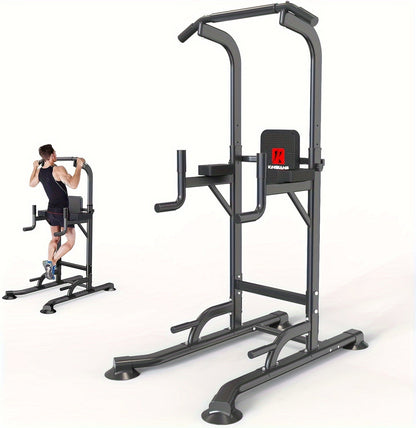 Freestanding Pull-Up Bar & Parallel Bar Station – Multifunctional Home Gym Equipment for Adults, Upper Body Strength Training, Dips Chin-Ups Push-Ups, Heavy Duty Single Parallel Bar Frame