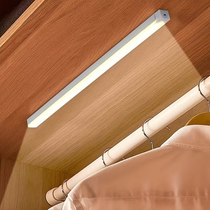 USB-C Rechargeable LED Motion Sensor Cabinet Lights 3 & 6 Pack – Wireless Magnetic Under Cabinet Night Light with 3 Modes for Kitchen, Closet, Stairs, Hallway & Bathroom, 10cm/20cm/30cm