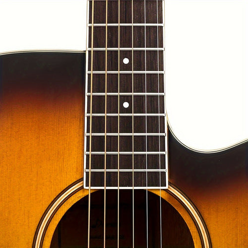 Acoustic Guitar Strings Set – Bronze Finish, Hexagonal Core, .010 Gauge Hard Tension, Uncoated Plain Winding for Full-Bodied Rich Tone & Long-Lasting Durability