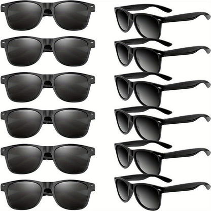 12 Pack Neon Colorful Party Sunglasses Bulk UV400 Shatterproof Lenses for Adults Birthday Beach Pool Summer Party Favors Gift Bag Fillers