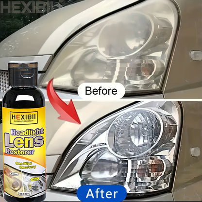 Car Headlight Restoration Fluid 100ml – Crystal Plating Coating Agent for Oxidation, Yellowing, Scratches & Blurring – Headlight Refurbishment & Enhancement Solution – Velora