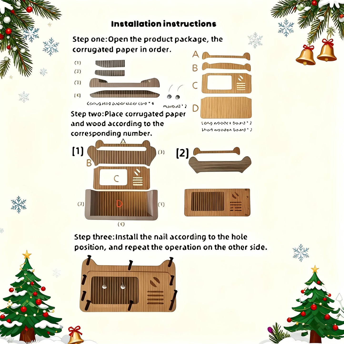 Large Cat House with Scratcher Pads & Plush Ball Toys – Ventilated Indoor Outdoor Cat Shelter, Choose Single Door, Double Door or Luxury Double-Layer Design, Great Cat Gift