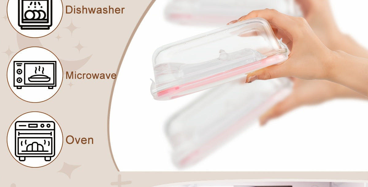 Glass Food Storage Containers with Lids 16-Piece Set (8 Containers + 8 Lids), Airtight Meal Prep Containers Microwave Oven Freezer Safe, Lunch Boxes for Salads Fruits Vegetables Sandwiches Leftovers