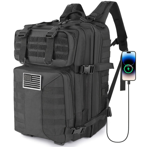 50L High Capacity Tactical Backpack Unisex – MOLLE Military Bag for Camping, Fishing, Hunting, Hiking & Travel – 13 Color Options Including Handbag & Storage Bag Variants