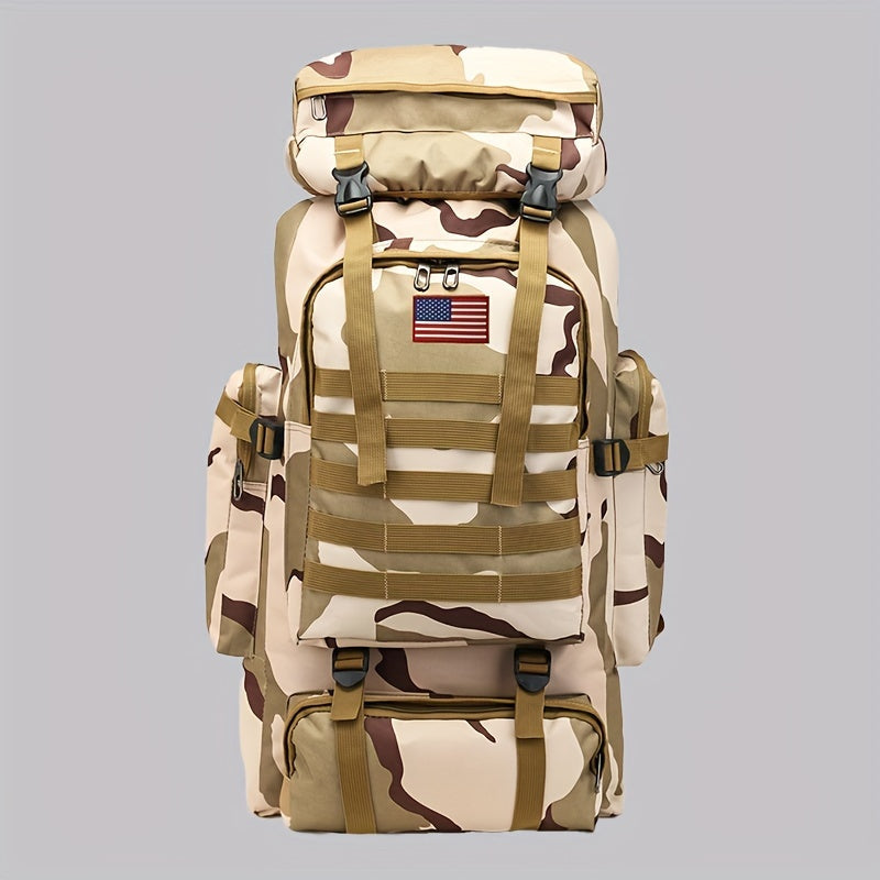 21 Gal Tactical Hiking Backpack 3-Day Assault Pack – Unisex MOLLE Oxford Fabric DIY Adjustable System for Hiking Camping Hunting Travel & Sports, 6 Colors
