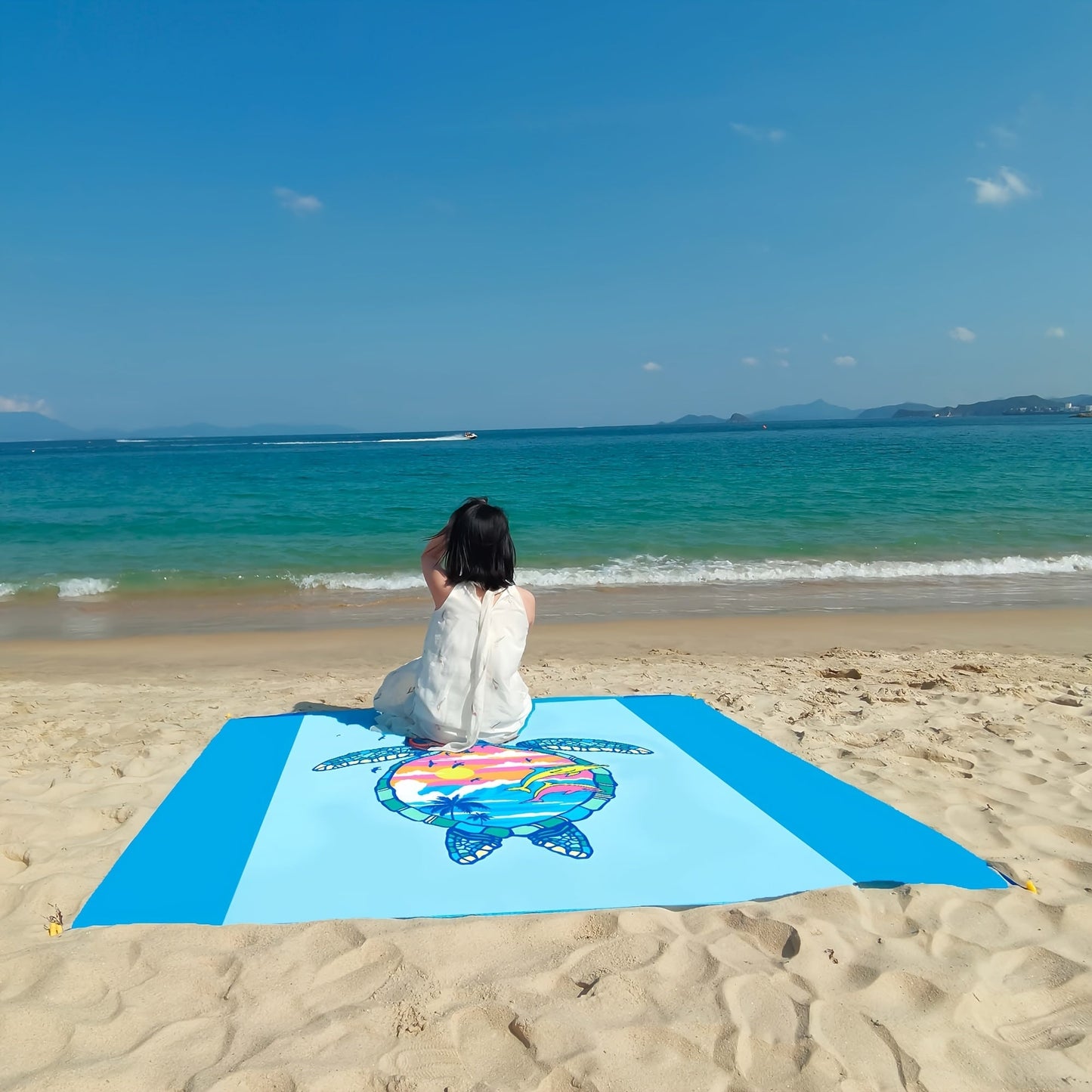 Sandproof Beach Blanket Oversized Up to 108x120 Inches – Quick Dry Lightweight Sand Free Mat for Beach Camping Picnic Travel, 8 Styles, Fits 2-10 Adults