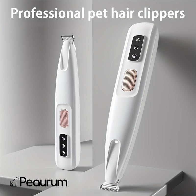 Professional Pet Grooming Clippers for Cats & Small Dogs – Low Noise USB Rechargeable & Battery Backup Hair Trimmer, Cordless Portable Pet Clipper for Home & Travel Grooming