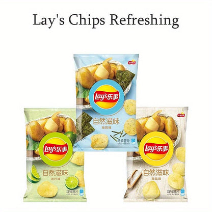 Lay's Potato Chips Variety Pack 3 or 6 Packs (65g/70g Each) – Assorted Flavors Snack Pack for Office, Parties, Casual Gatherings & On-the-Go Snacking
