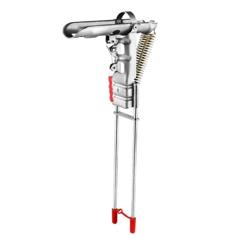 Stainless Steel Fishing Rod Holder with 360° Rotation – Rust-Proof Spring Clamp Ground Stand, No Assembly Required, High Sensitivity Bank Fishing Rod Bracket for All Rod Sizes, 35x17cm