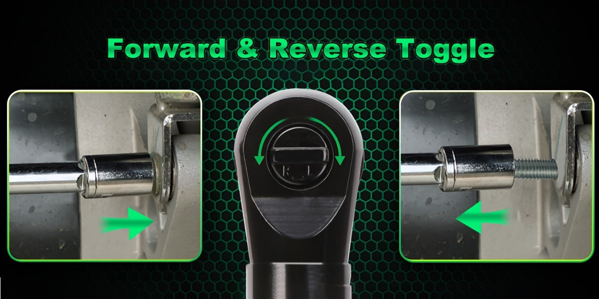 12V Cordless Ratchet Wrench Set 3/8" Drive 40 Ft-lbs – Variable Speed Trigger, Fast Charge, 7 Sockets, 1 or 2 Lithium-Ion Batteries for Automotive Repair, DIY & Valentine’s Day Gift for Men