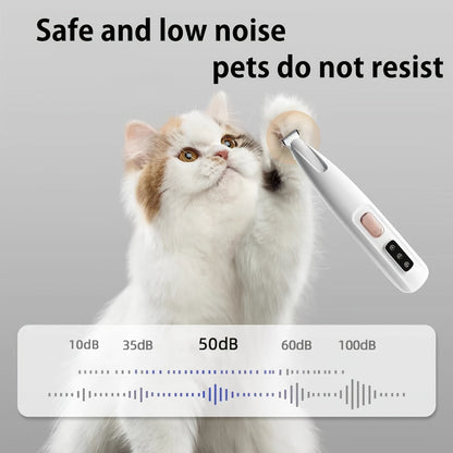 Professional Pet Grooming Clippers for Cats & Small Dogs – Low Noise USB Rechargeable & Battery Backup Hair Trimmer, Cordless Portable Pet Clipper for Home & Travel Grooming