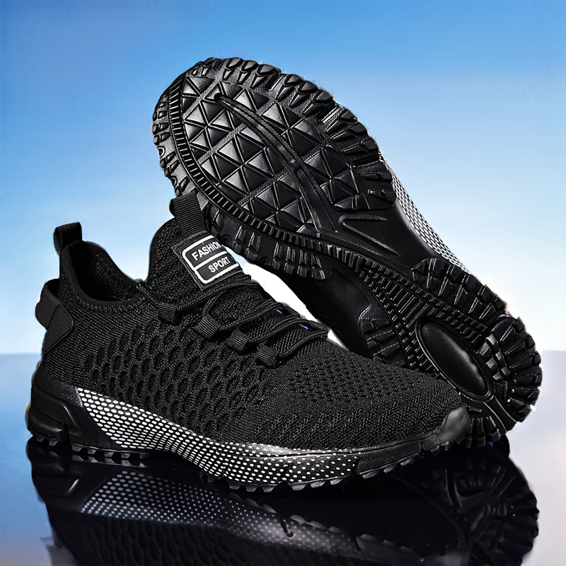 Men's Double Mesh Breathable Sneakers – Lightweight Non-Slip Running Shoes for Jogging Fitness Daily Travel & Casual Wear, Fashionable Sports Shoes Sizes US 7-14 in Multiple Colors