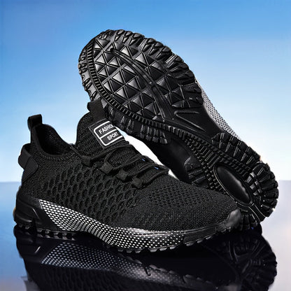 Men's Double Mesh Breathable Sneakers – Lightweight Non-Slip Running Shoes for Jogging Fitness Daily Travel & Casual Wear, Fashionable Sports Shoes Sizes US 7-14 in Multiple Colors
