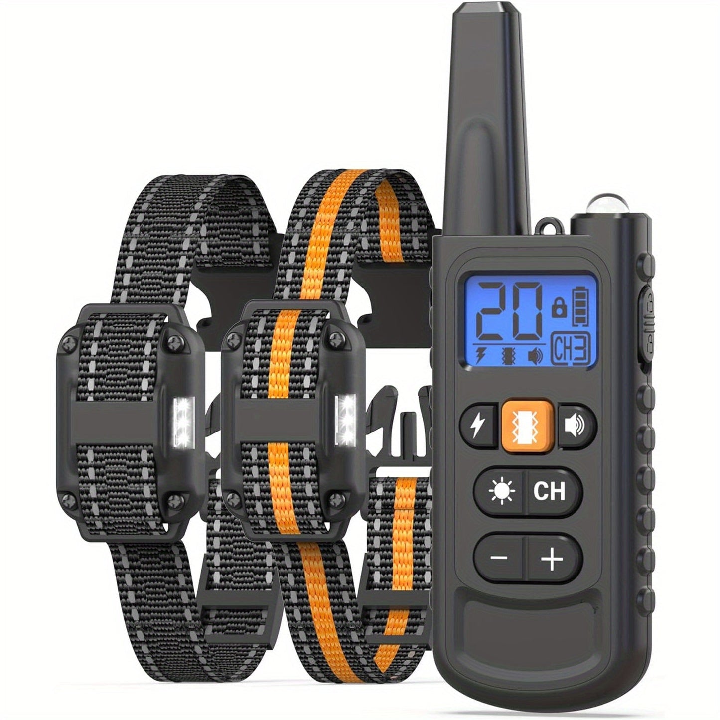 Dog Training Collar with Remote 3300ft Range – Rechargeable E-Collar for 5-120 Lb Dogs, 3 Training Modes Beep Vibration & Safe Shock, Waterproof Dog Shock Collar for Small Medium Large Breeds
