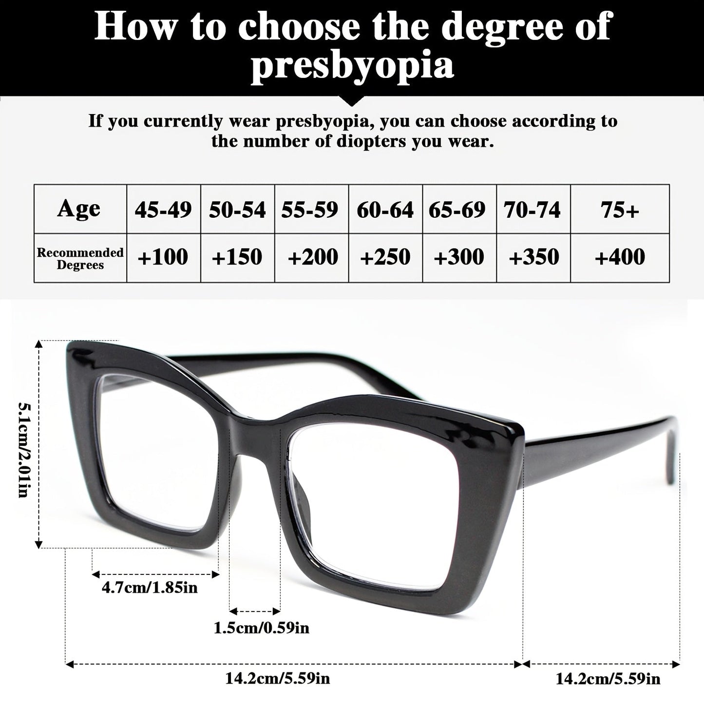 Women's Reading Glasses Set 7 Pairs – Large Square Vintage Style, Spring Hinges, +1.0 to +4.0 Magnification, Durable PC Frame, Stylish Everyday Eyewear for Women