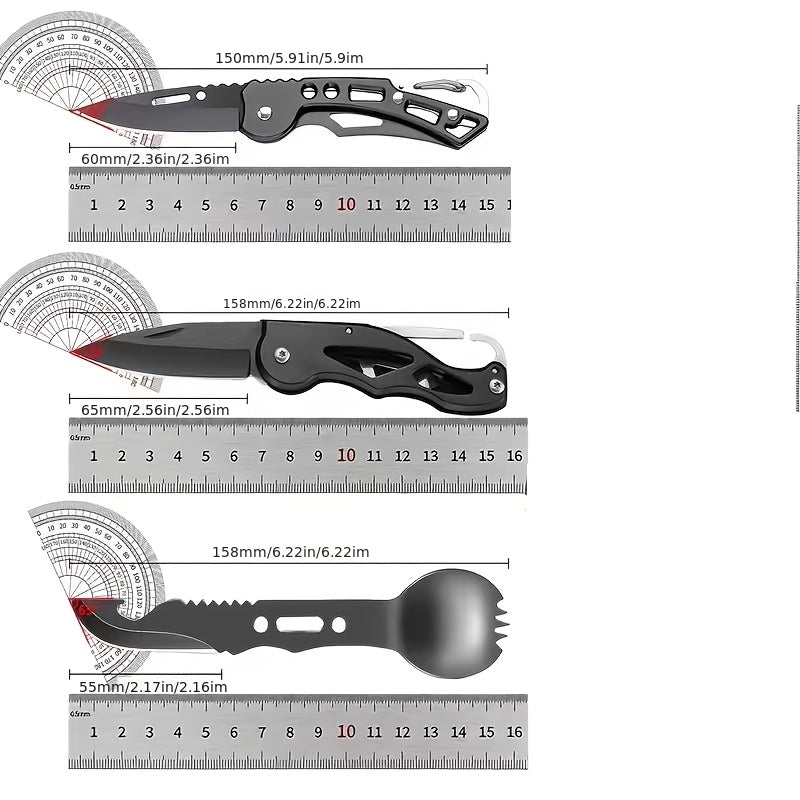 Survival Kit for Men 12 to 115 Piece Emergency Gear Set Flint Fire Starter Multi-Tool – Camping Hiking Hunting Fishing Outdoor Gift for Dad Husband Boyfriend