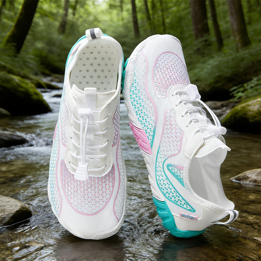 Women's Barefoot Water Shoes Wide Toe Box – Lightweight Non-Slip Breathable Aqua Shoes for Beach, Pool, Hiking & Walking, Athletic Minimalist Footwear US Size 6-11, Multiple Colors