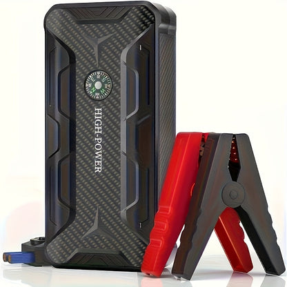 2000A Peak Portable Car Jump Starter Wireless Battery Booster – 12V Quick Start for Gas (8.0L) & Diesel (1.72 Gal) Engines with USB Input/Output, LED Emergency Light – Car Accessory & Emergency Tool