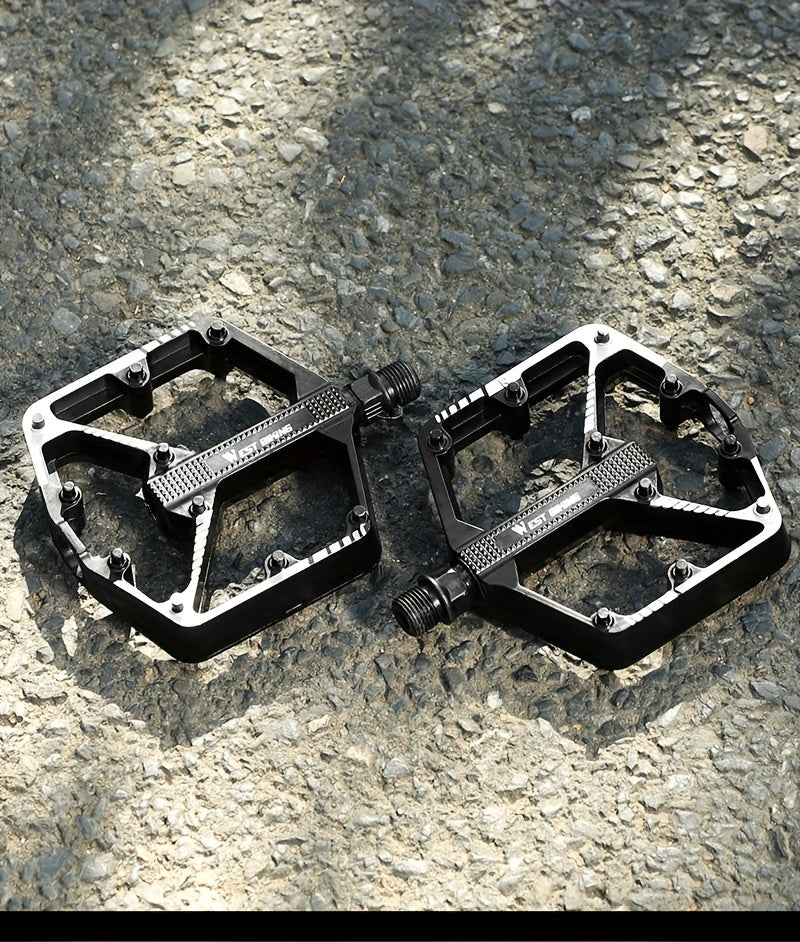 Aluminum Alloy Bike Pedals 3 Bearings Non-Slip Lightweight Bicycle Pedals with Hexagonal Sleeve for Mountain Bikes & Road Bikes – Easy Install, Durable Multi-Color Cycling Accessories, 1 Pair