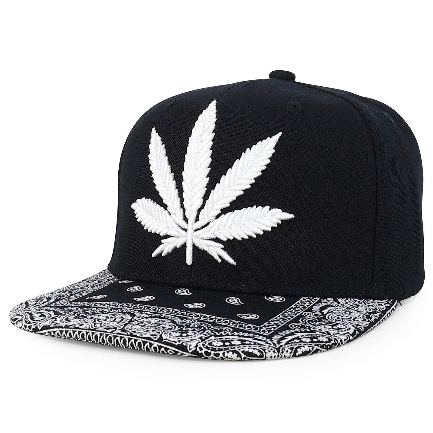 Rasta MJ Leaf 3D Embroidered Flat Bill Snapback Cap – Hip Hop Reggae Hat, Adjustable Snapback, One Size Fits Most, Unisex Streetwear Baseball Cap